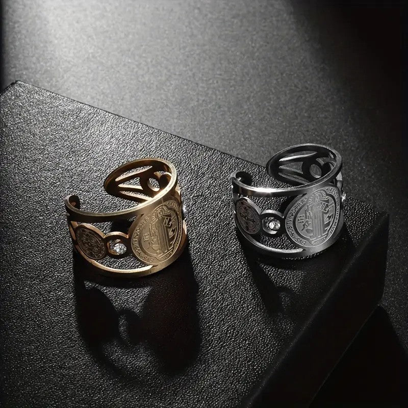 Anillo Sello San Benito 💍✨