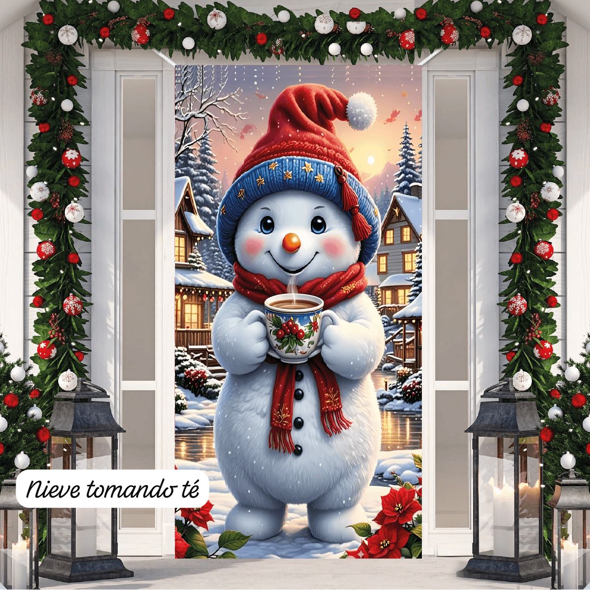 Fundas Navideñas Para Puertas-🎄🎅✨