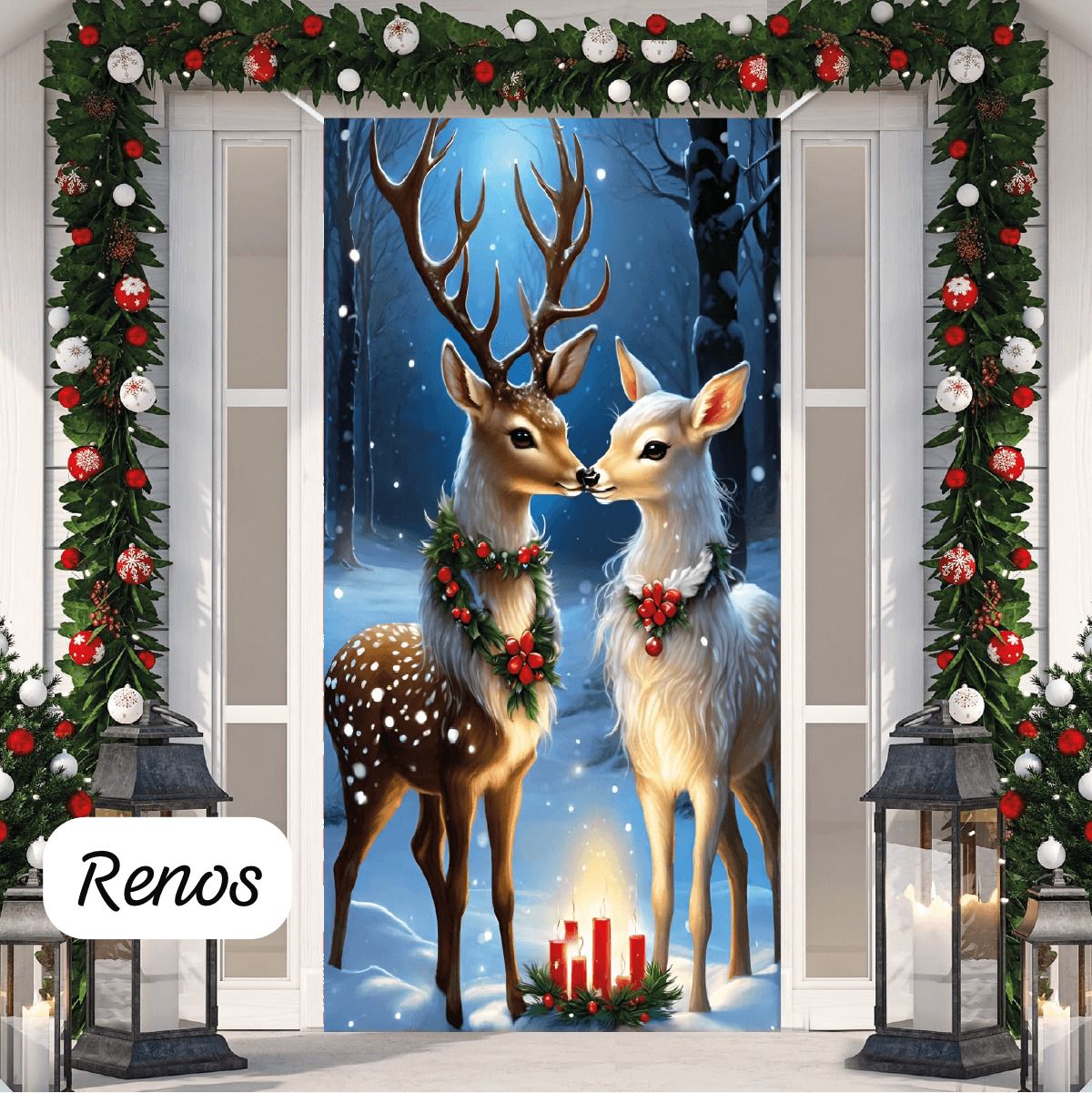 Fundas Navideñas Para Puertas-🎄🎅✨