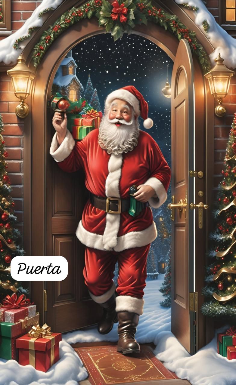 Fundas Navideñas Para Puertas-🎄🎅✨