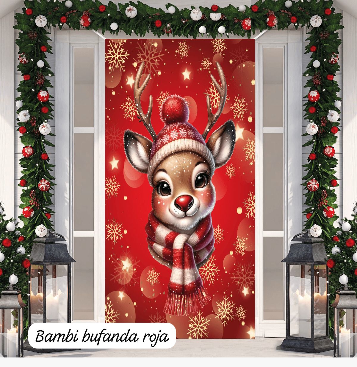 Fundas Navideñas Para Puertas-🎄🎅✨
